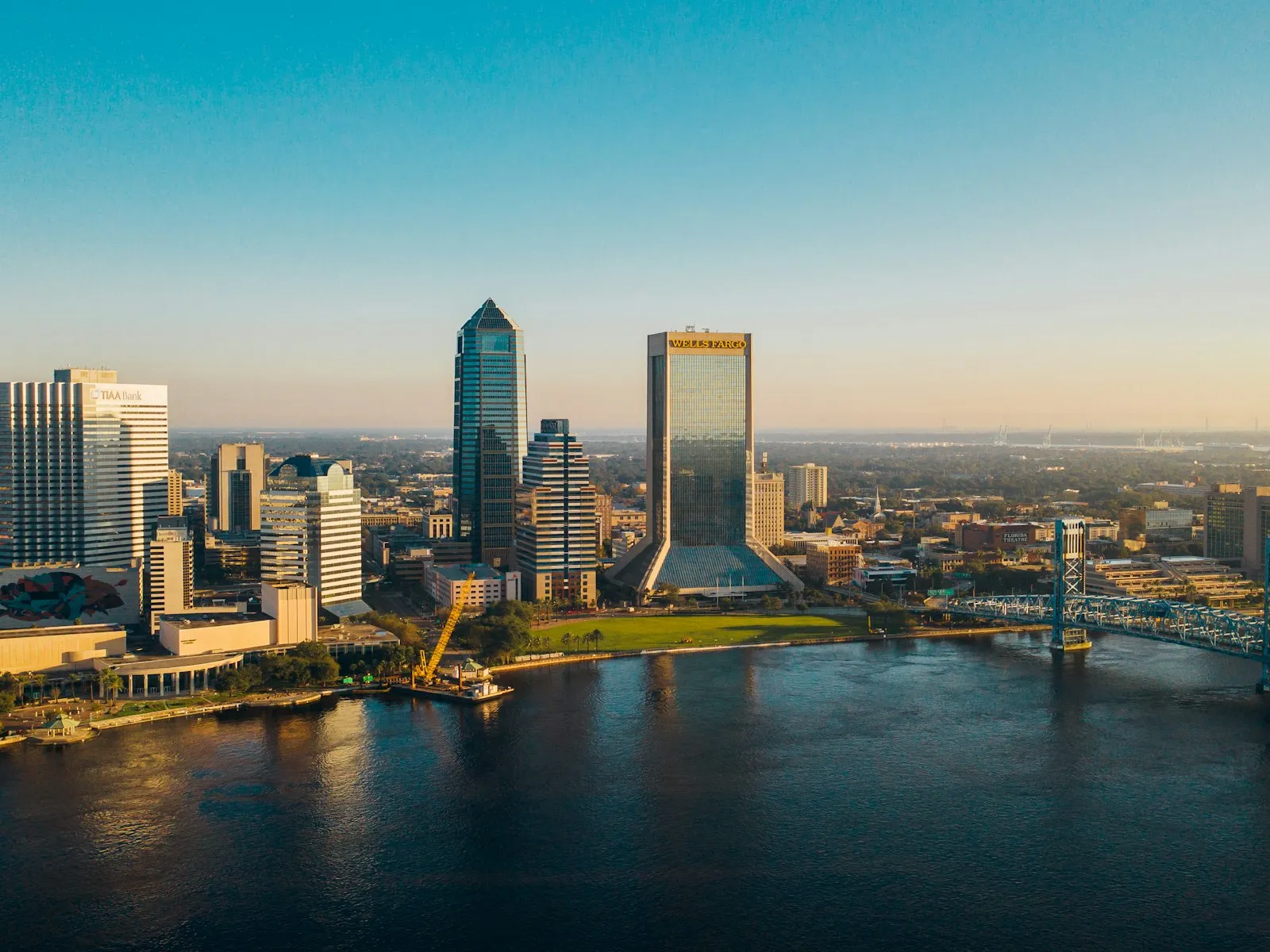Downtown Jacksonville skyline along the St. Johns River on Florida's First Coast